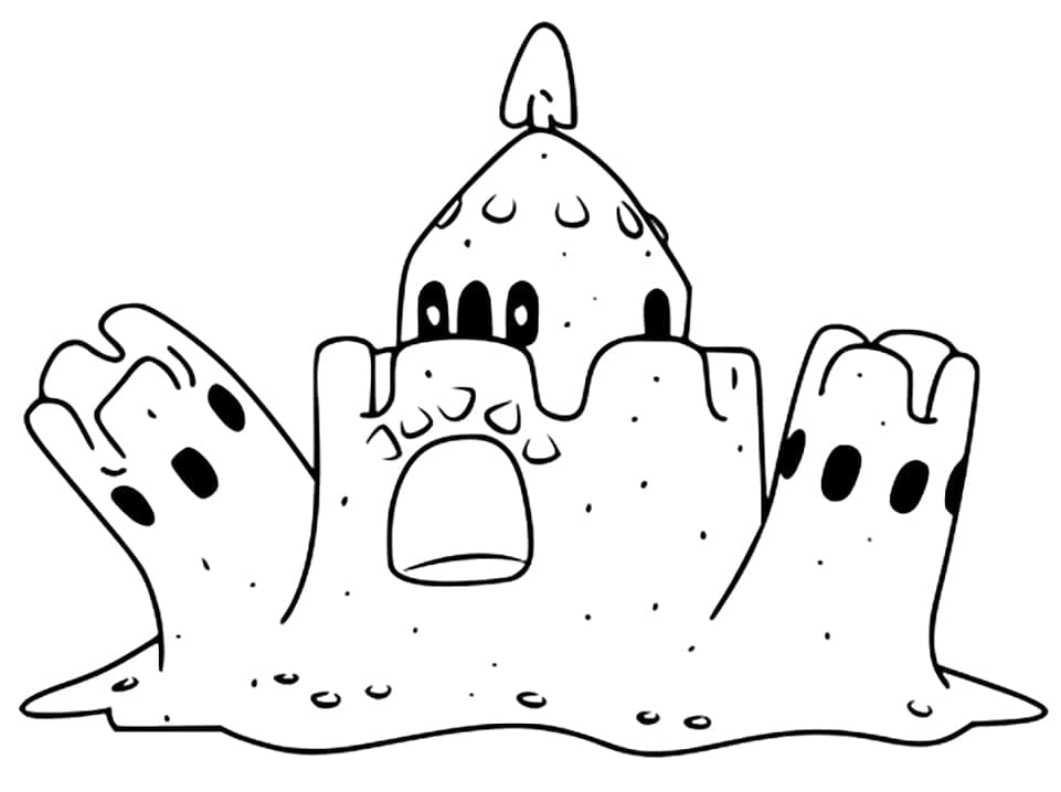 Desenho de Palossand Pokemon para Colorir e Pintar