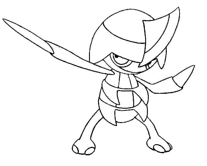 Desenho de Pawniard Pokemon para Colorir e Pintar
