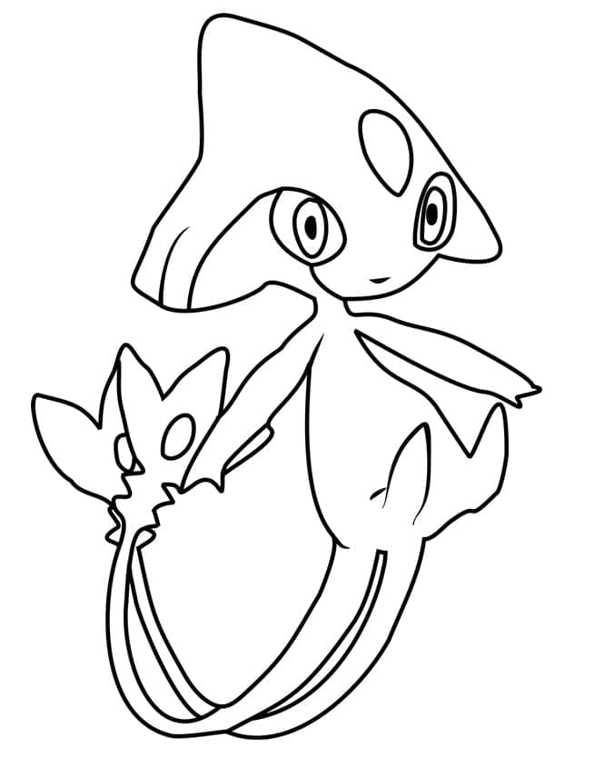 Desenho de Pokemon Imprimivel para Colorir e Pintar