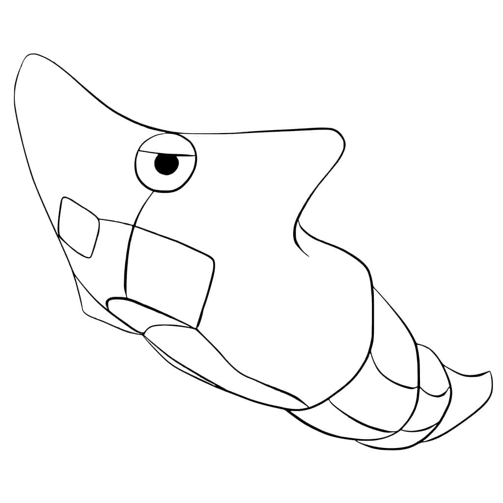 Desenho de Pokemon Metapod para Colorir e Pintar