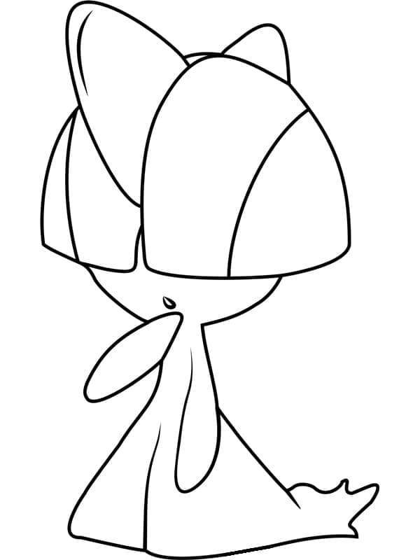 Desenho de Ralts Pokemon para Colorir e Pintar