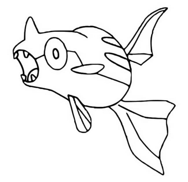 Desenho de Remoraid Pokemon para Colorir e Pintar