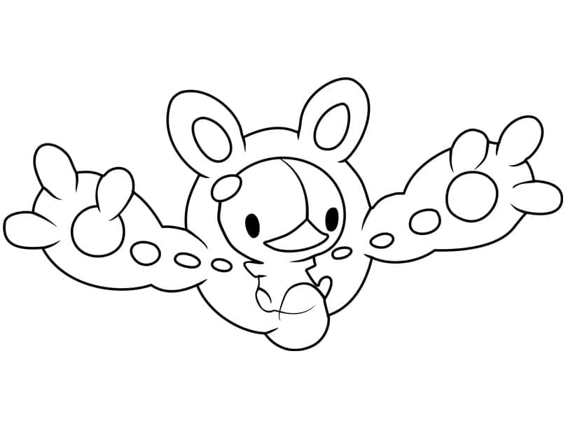 Desenho de Reuniclus Pokemon para Colorir e Pintar
