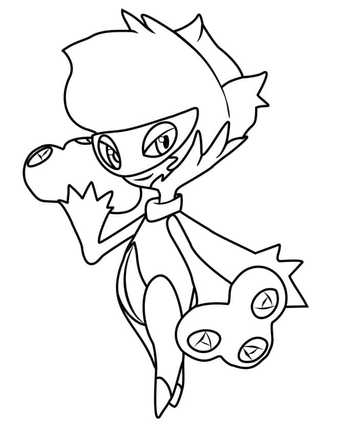 Desenho de Roserade Pokemon para Colorir e Pintar