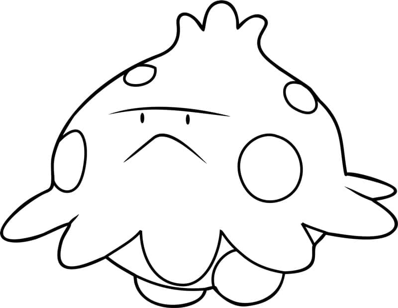Desenho de Shroomish Pokemon para Colorir e Pintar