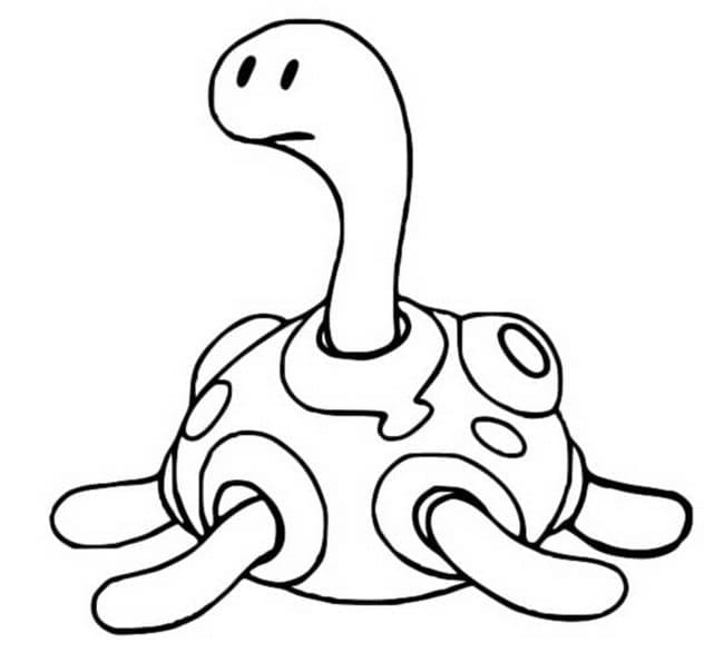 Desenho de Shuckle Pokemon para Colorir e Pintar