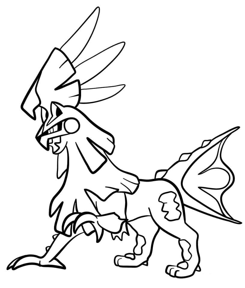 Desenho de Silvally Pokemon para Colorir e Pintar