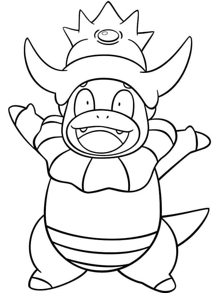 Desenho de Slowking Pokemon para Colorir e Pintar