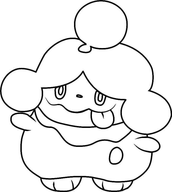 Desenho de Slurpuff Pokemon para Colorir e Pintar