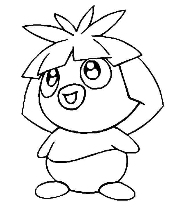 Desenho de Smoochum Pokemon para Colorir e Pintar