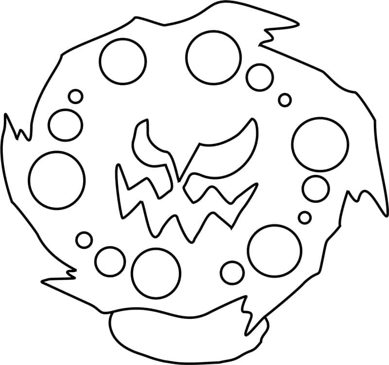 Desenho de Spiritomb Pokemon para Colorir e Pintar