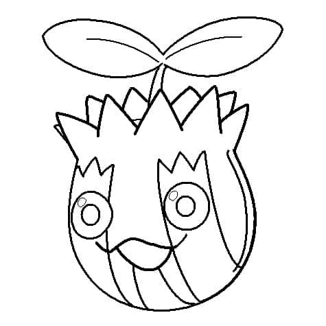 Desenho de Sunkern Pokemon para Colorir e Pintar