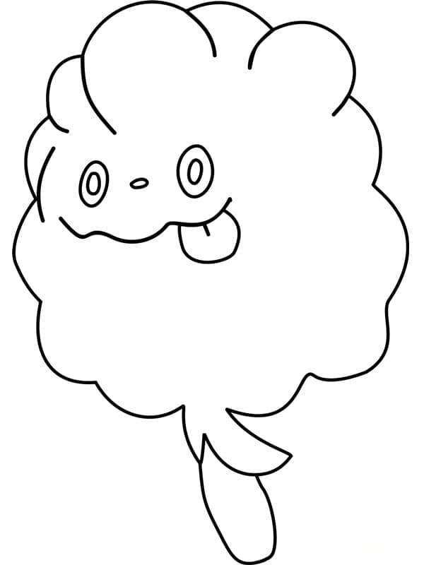 Desenho de Swirlix Pokemon para Colorir e Pintar