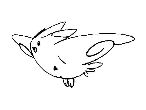 Desenho de Togekiss Pokemon para Colorir e Pintar