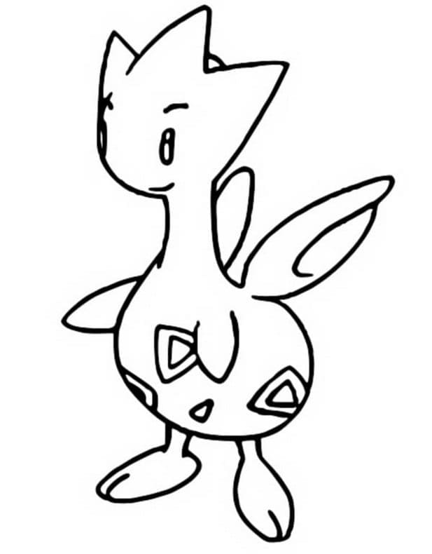 Desenho de Togetic Pokemon para Colorir e Pintar