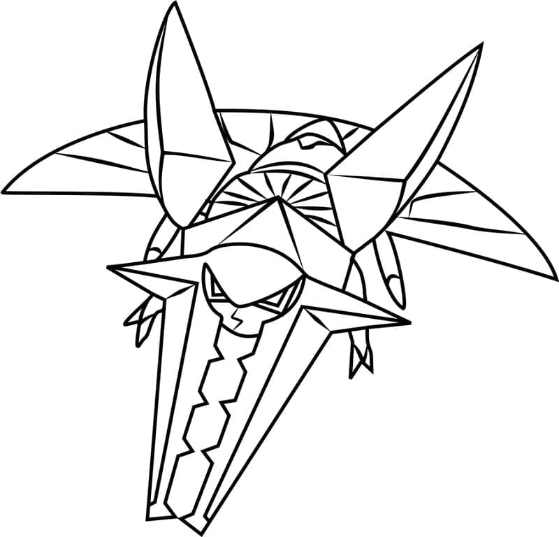 Desenho de Vikavolt Pokemon para Colorir e Pintar
