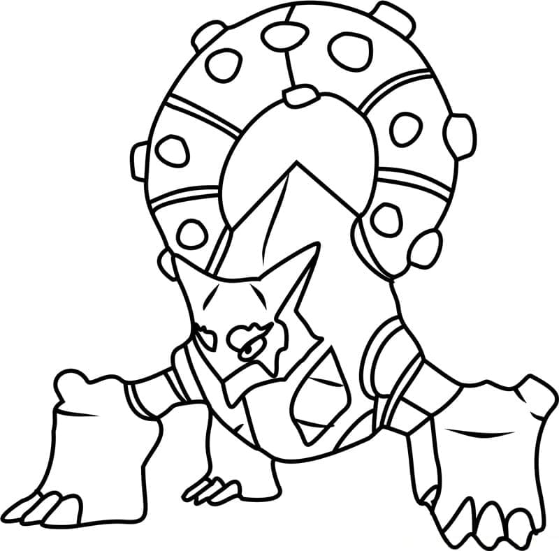 Desenho de Volcanion Pokemon para Colorir e Pintar