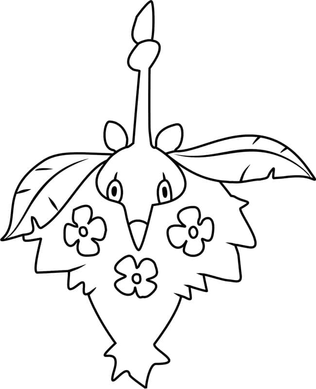 Desenho de Wormadam Pokemon para Colorir e Pintar
