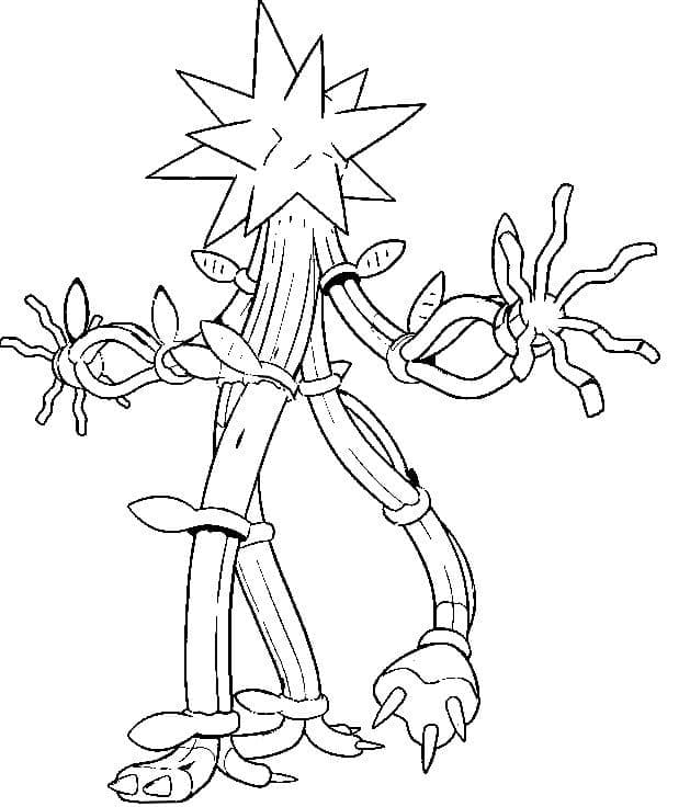 Desenho de Xurkitree Pokemon para Colorir e Pintar