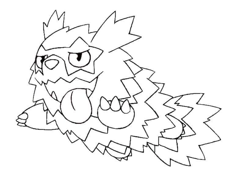 Desenho de Zigzagoon Pokemon para Colorir e Pintar