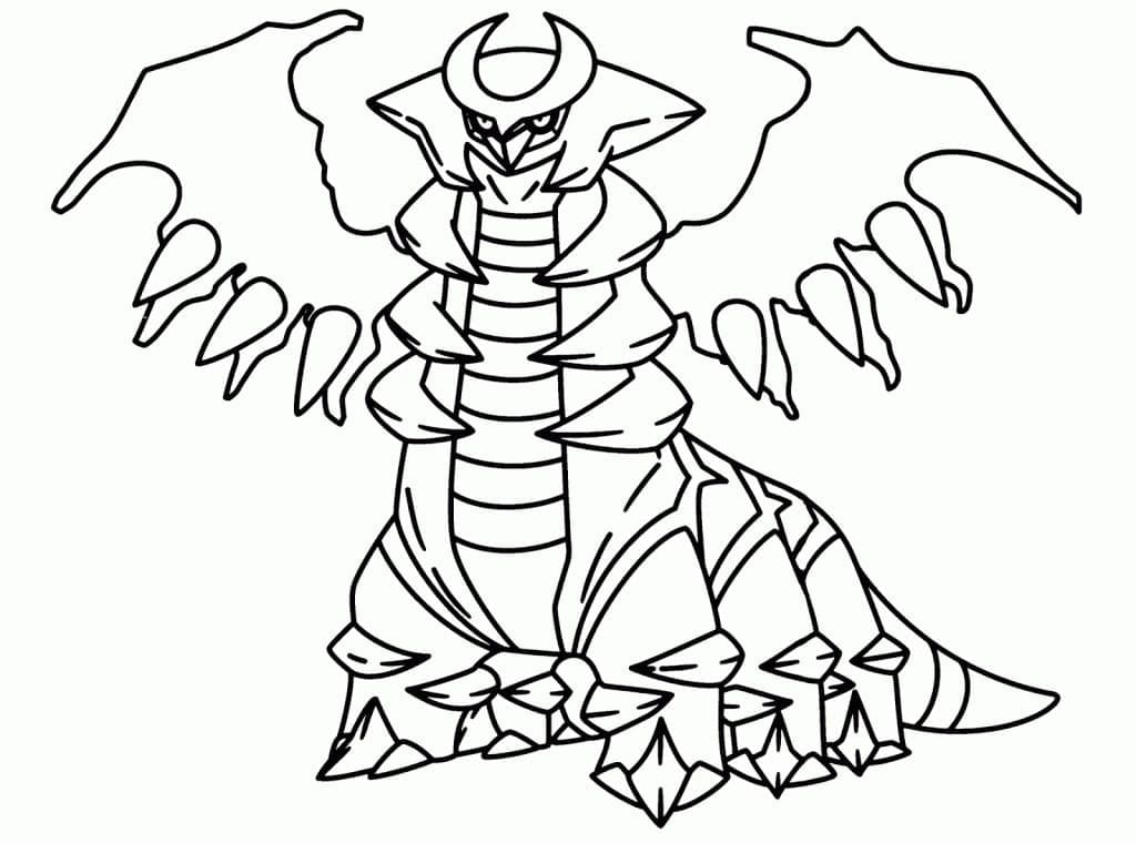 Desenho Giratina Pokemon para Colorir e Pintar