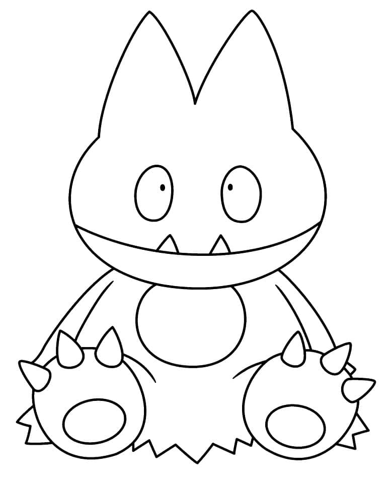 Desenho Munchlax Pokemon para Colorir e Pintar