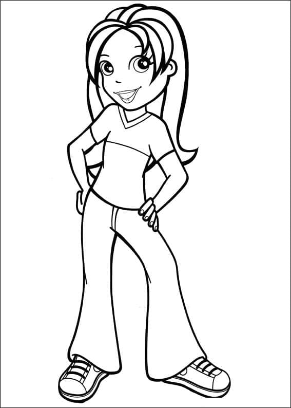 Desenho de Polly Pocket Download Pdf para Colorir e Pintar