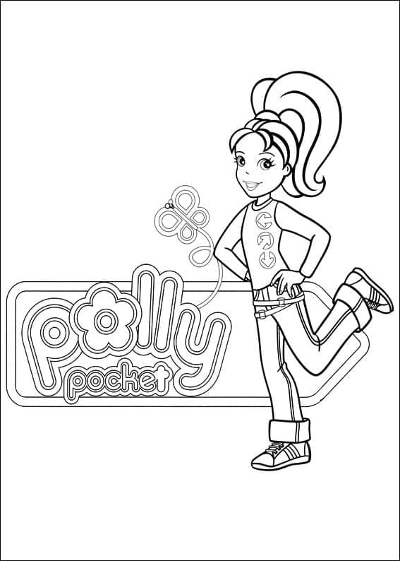 Desenho de Polly Pocket Grátis para Colorir e Pintar