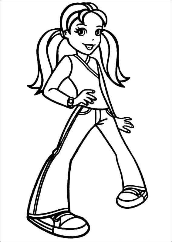 Desenho de Polly Pocket Grátis Pdf para Colorir e Pintar