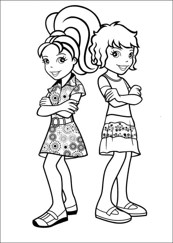 Desenho de Polly Pocket Imprimivel Pdf para Imprimir e Pintar