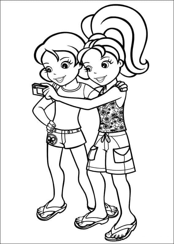 Desenho de Polly Pocket para Colorir Imprimivel e Pintar