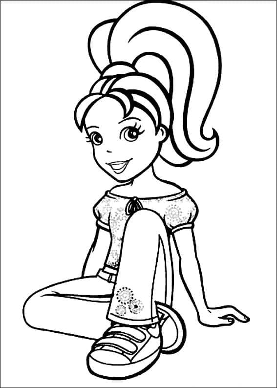 Desenho de Polly Pocket para Colorir Pdf Grátis e Pintar