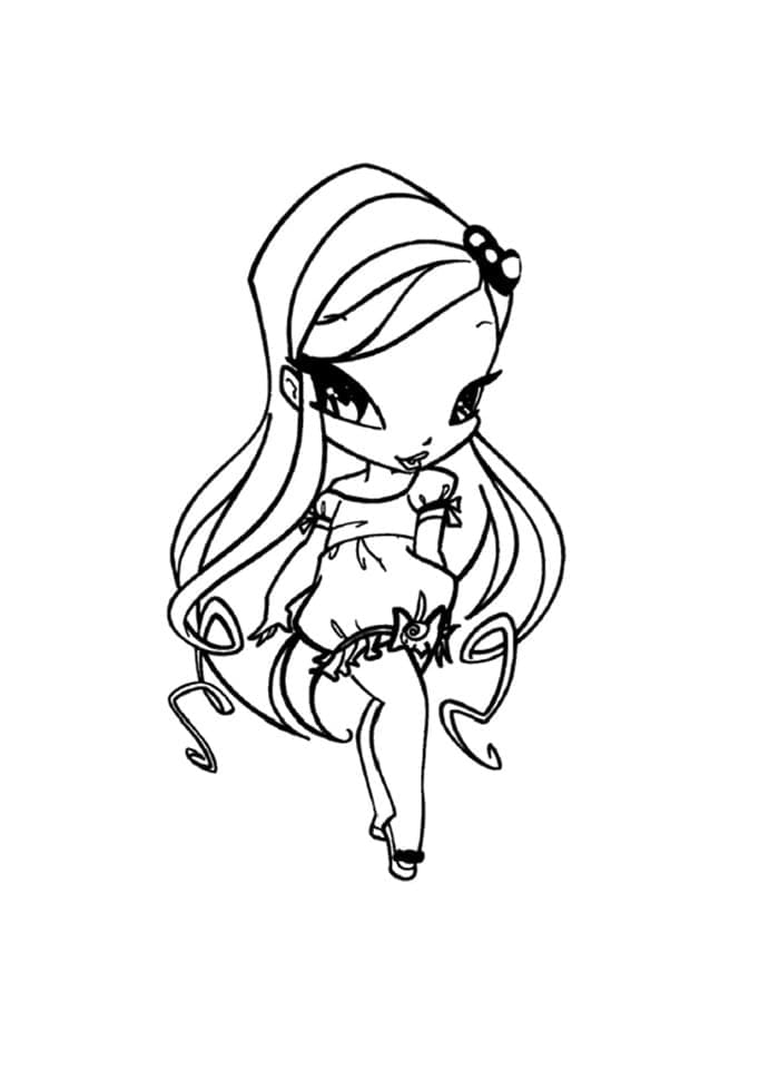 Desenho de Amore Pop Pixie para Colorir e Pintar