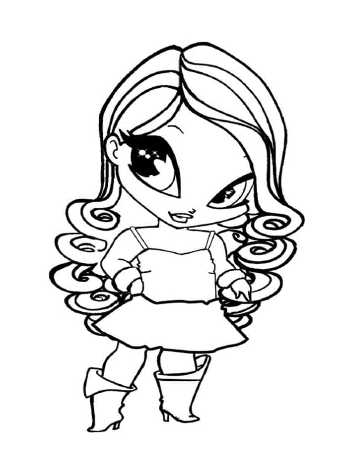 Desenho de Cherie Pop Pixie para Colorir e Pintar