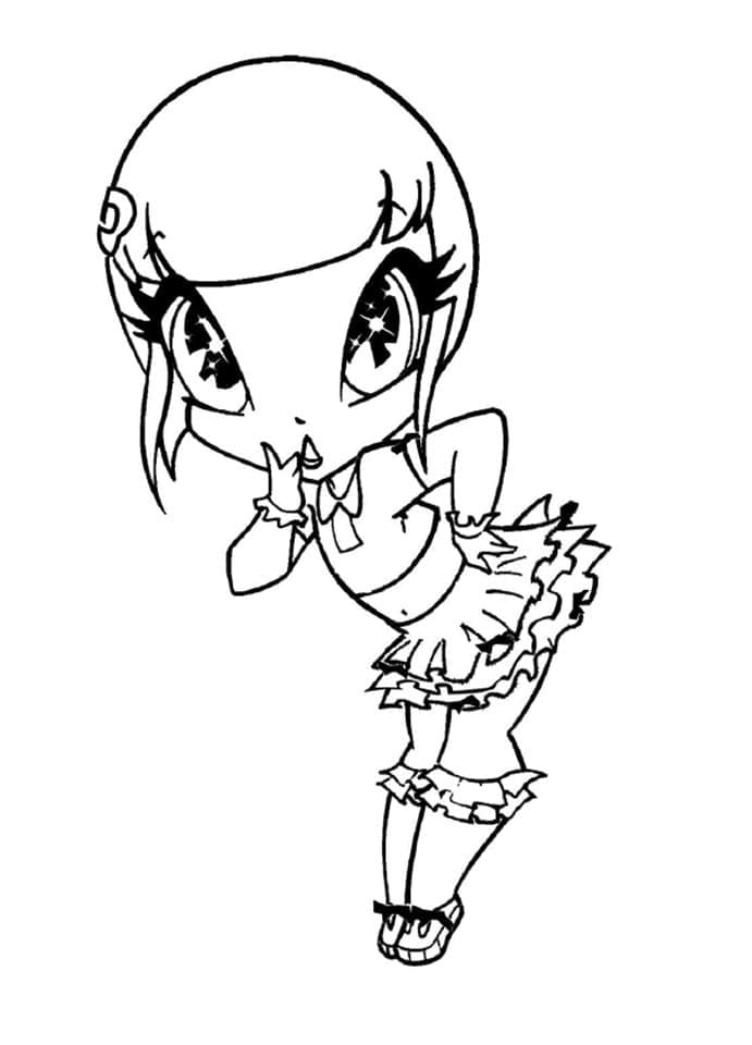 Desenho de Pop Pixie Lockette para Colorir e Pintar