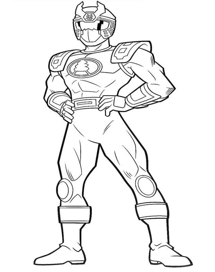 Desenho de Imprimivel Power Rangers para Colorir e Pintar