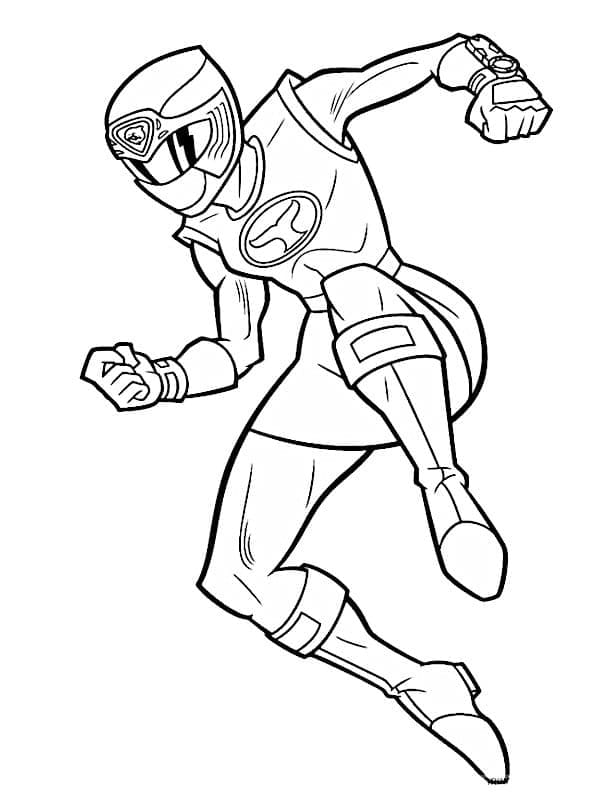 Desenho de Power Rangers Ninja Storm para Colorir e Pintar