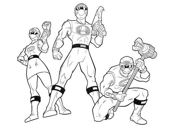 Desenho de Power Rangers para Crianças para Colorir e Pintar