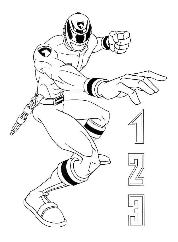 Desenho de Spd Power Rangers para Colorir e Pintar