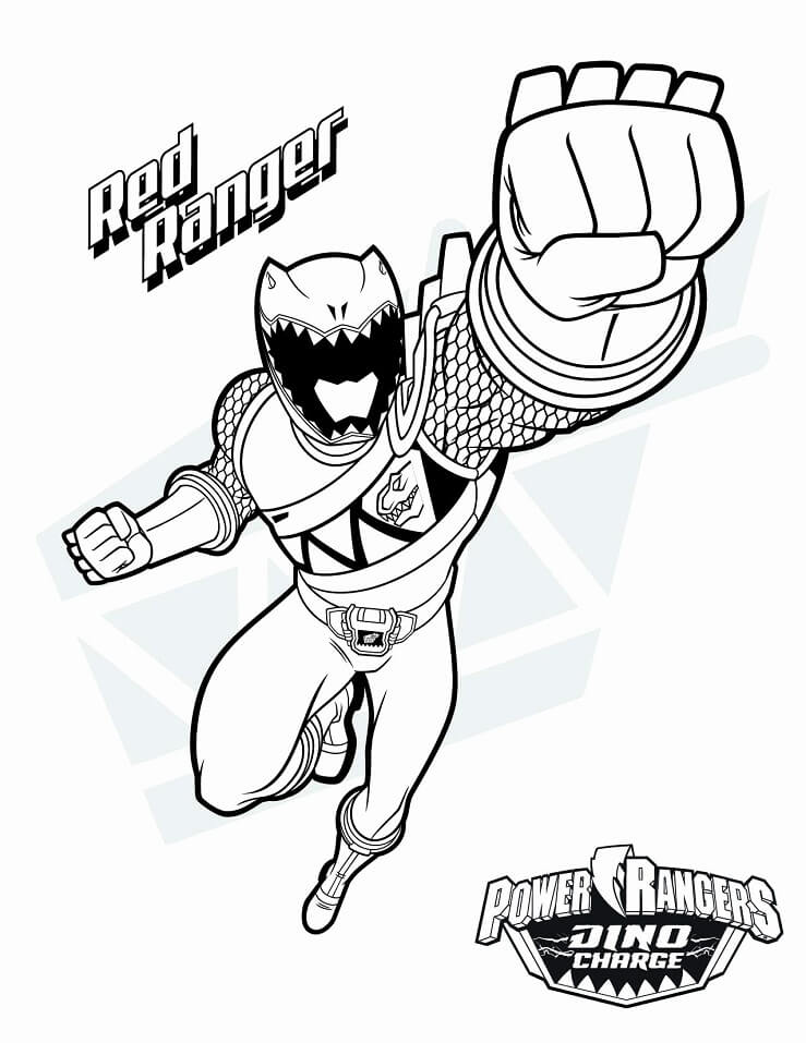 Desenho de Power Ranger Download para Colorir e Pintar