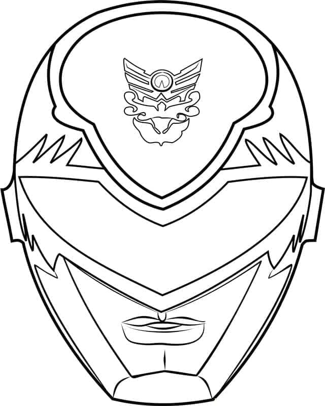 Desenho de Power Ranger Download Pdf para Colorir e Pintar