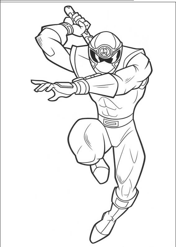Desenho de Power Ranger Grátis para Colorir e Pintar