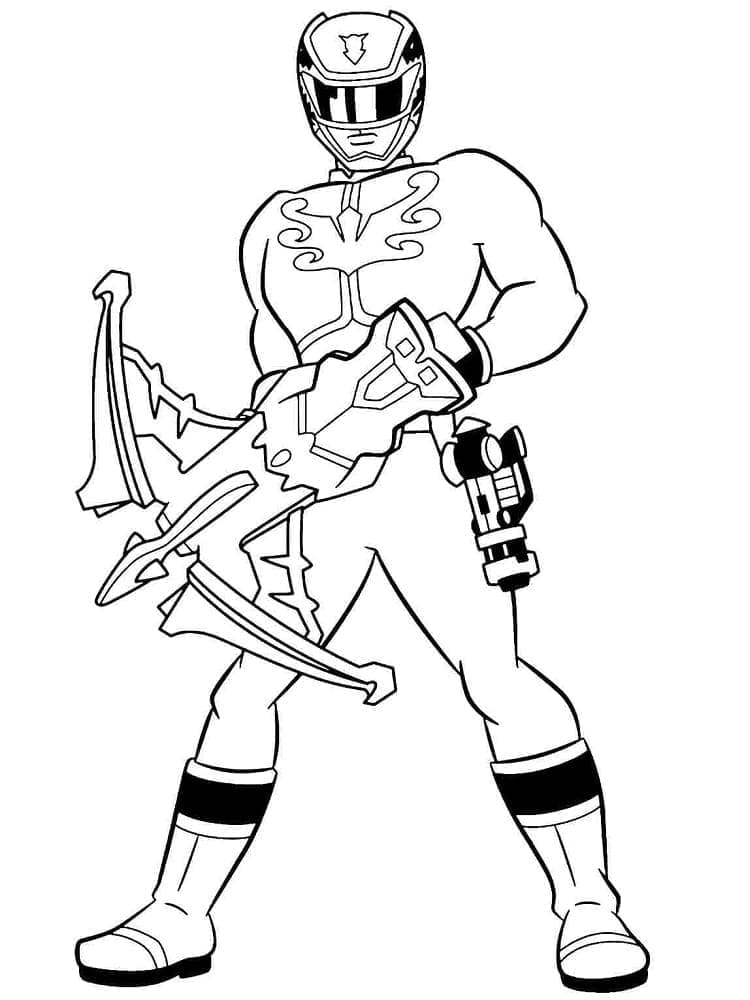 Desenho de Power Ranger Grátis Pdf para Colorir e Pintar