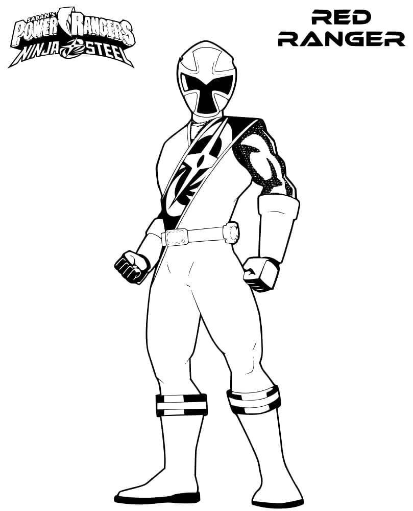 Desenho de Power Ranger Imprimivel para Imprimir e Colorir e Pintar