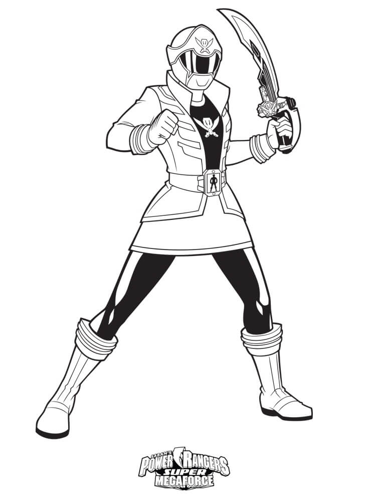 Desenho de Power Ranger para Colorir Download e Pintar