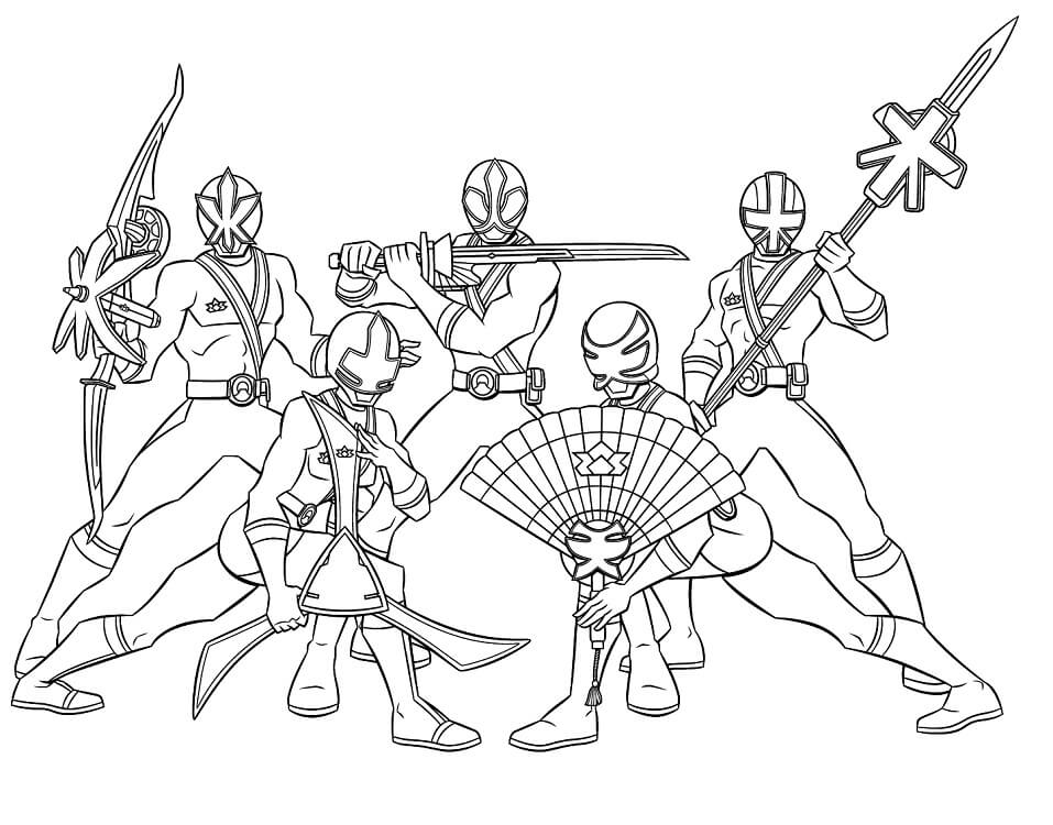 Desenho de Power Ranger para Colorir Grátis Download e Pintar