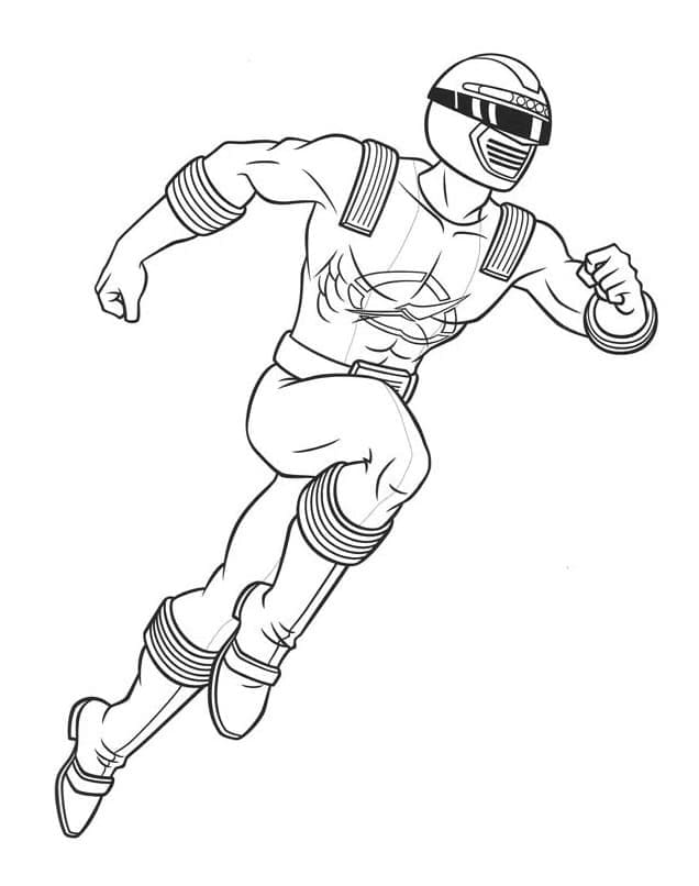 Desenho de Power Ranger para Imprimir Download e Pintar