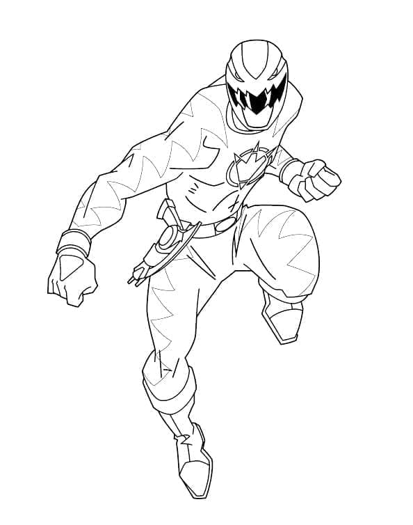 Desenho de Power Ranger para Pintar Imprimivel