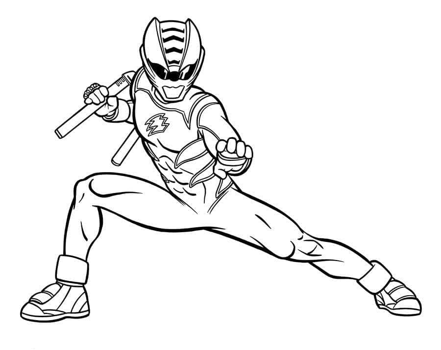 Desenho de Power Ranger Pdf para Imprimir e Colorir e Pintar