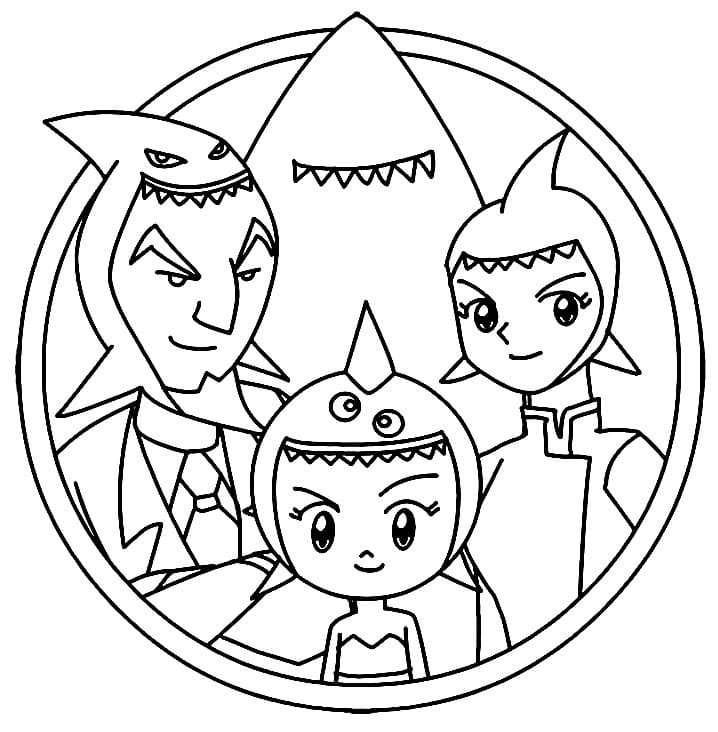 Desenho das Princesas do Mar para Baixar e Pintar